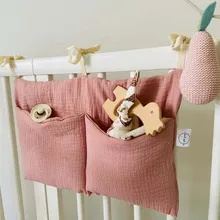 

Baby Bedside Hanging Bag Storage Bag Bedroom Magazine Storage Bag Diaper Bag Toy Rack Tissue Box Household Storage Bag Pure Cott