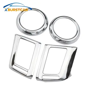 

For Toyota RAV4 2013 2014 2015 2016 2017 2018 2019 Chrome Dashboard Front Air Condition Vent Outlet Cover Trim Garnish Molding