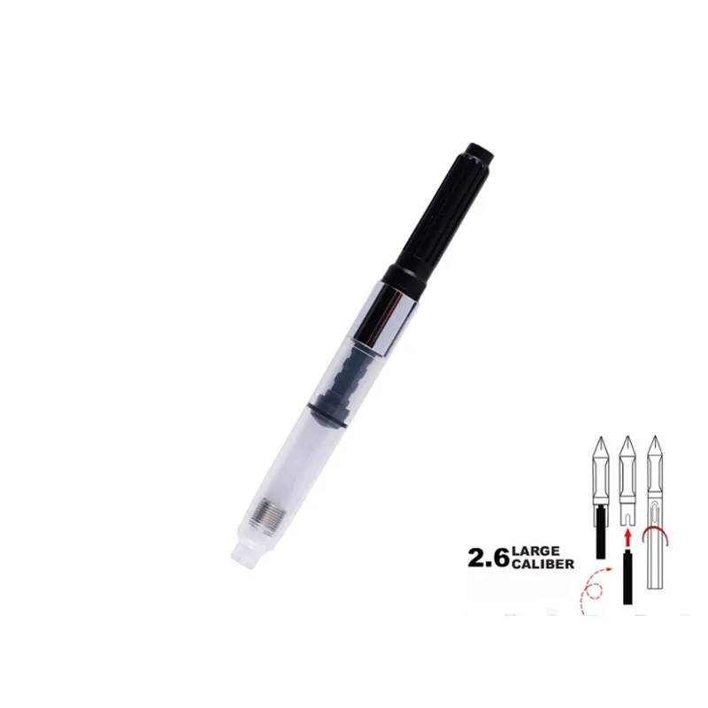 5PCS Original Fountain Pen Metal Ink Refill Converters, Diameter 2.6mm for Jin Hao Pens International Standard Size