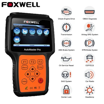

FOXWELL NT624 PRO OBD2 Automotive Scanner Engine Airbag SAS EPB Oil Reset Full System OBD 2 Car Diagnostic Scan Tool Clearance