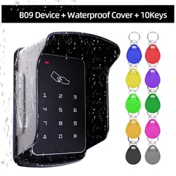 Rugged Waterproof RFID Access Control Keypad with Card Reader System (B09 Cover 10Keys)