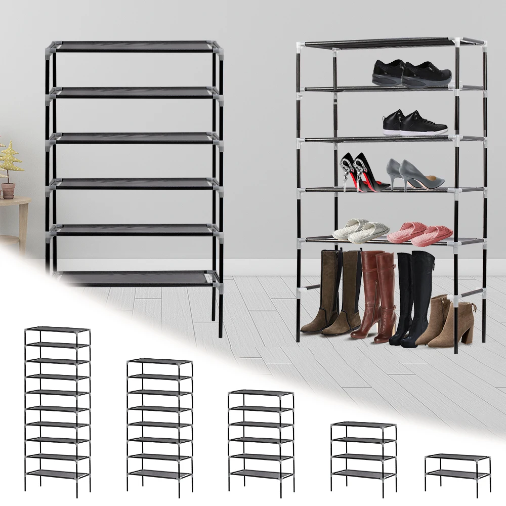 Non Woven Shoe Rack For Organizer Shoerack Cabinet Storage Shelf Home Assembled Handle Tiers Stand Removable 2 5 8 Layers Cover Shoe Racks Organizers Aliexpress