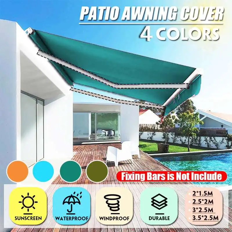 Garden Patio Awning Canopy Sun Shade Shelter Replacement Fabric Top 