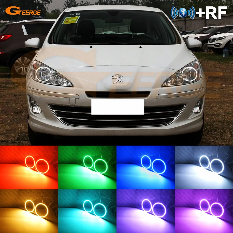 Для Peugeot 408 Pre LCI 2010 2011 2012 2013 2014 RF Remote BT App многоцветный ультра яркий RGB комплект