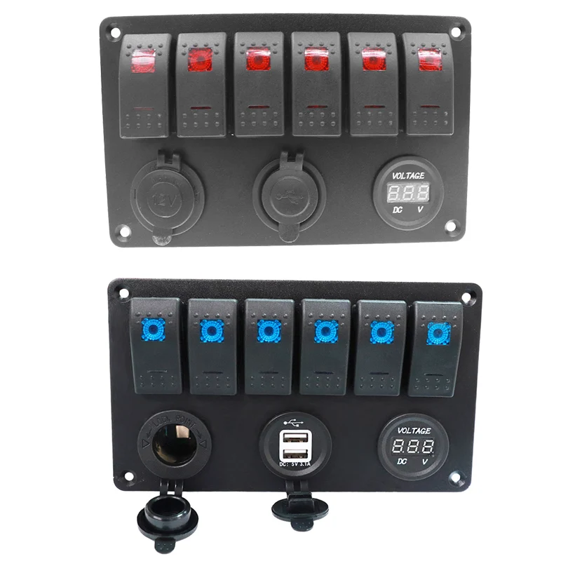 Панель переключателей быстрой зарядки 3 1 А 2 порта USB адаптер для телефона