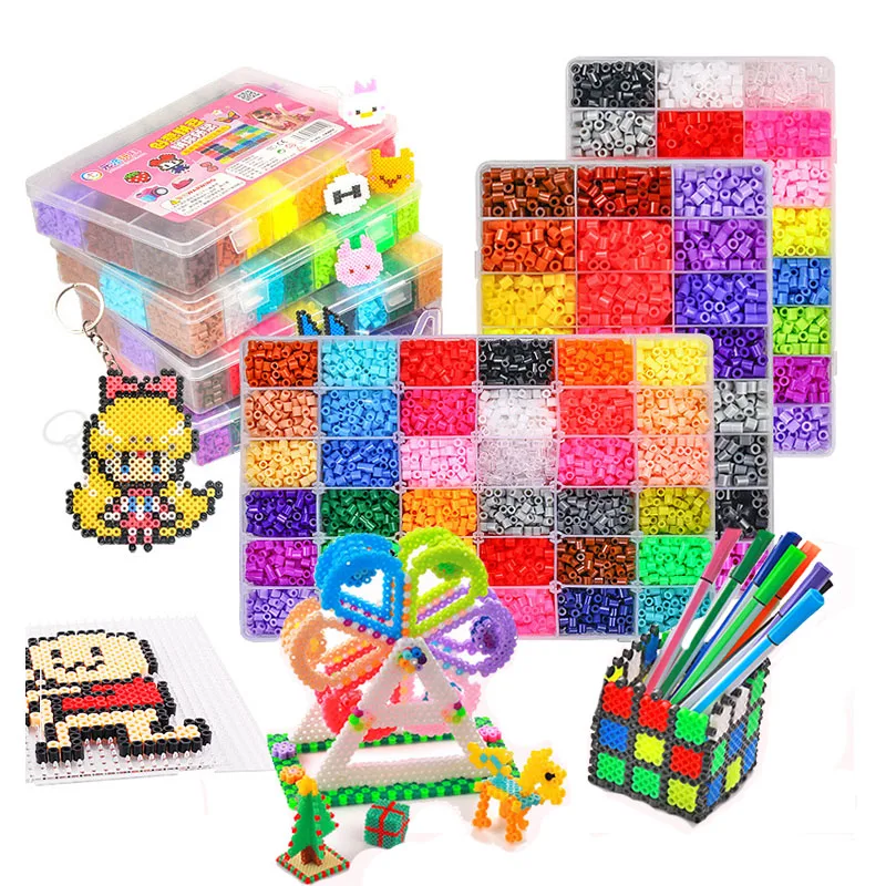 5 мм/2 6 мм Хама бусины 72 цвета Perler игрушка комплект 3D предохранитель коробка