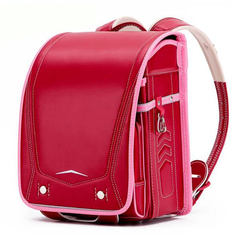 

Kids Orthopedic Schoolbag Japanese Randoseru Large Capacity PU School Backpack for Girls and Boys Waterproof Mochila Infantil