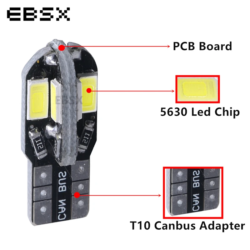 EBSX-10pcs-T10-Led-168-192-W5W-8-SMD-5730-LED-CANBUS-NO-ERROR-Car-Marker