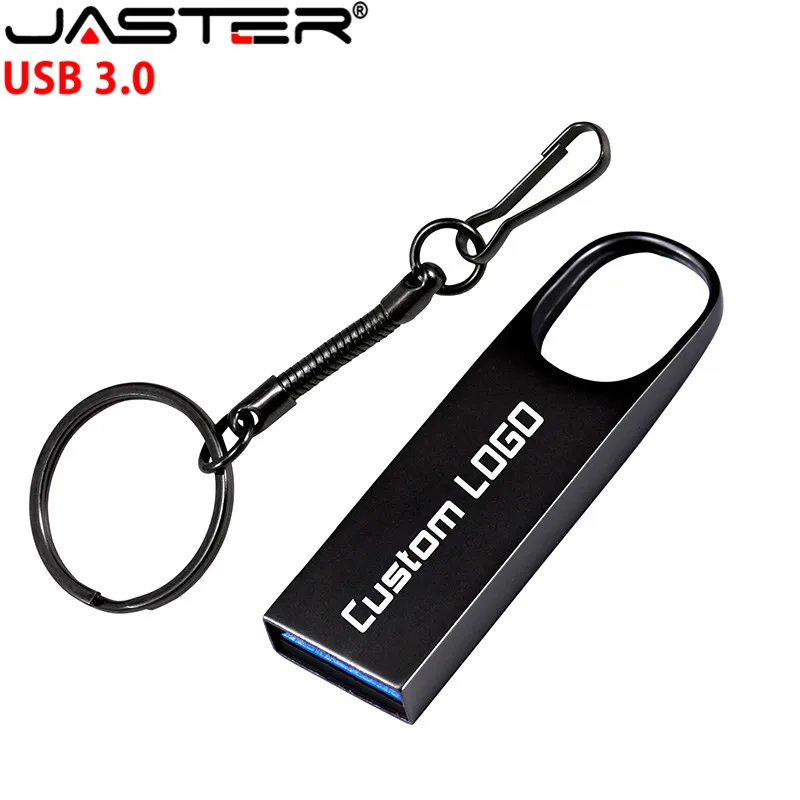 JASTER USB 3,0 металлический USB флеш-накопитель 64 ГБ 32 ГБ 16 ГБ 8 ГБ 4 ГБ USB флешка металлическая ручка-накопитель реальная емкость(более 10 шт. бесплатный логотип
