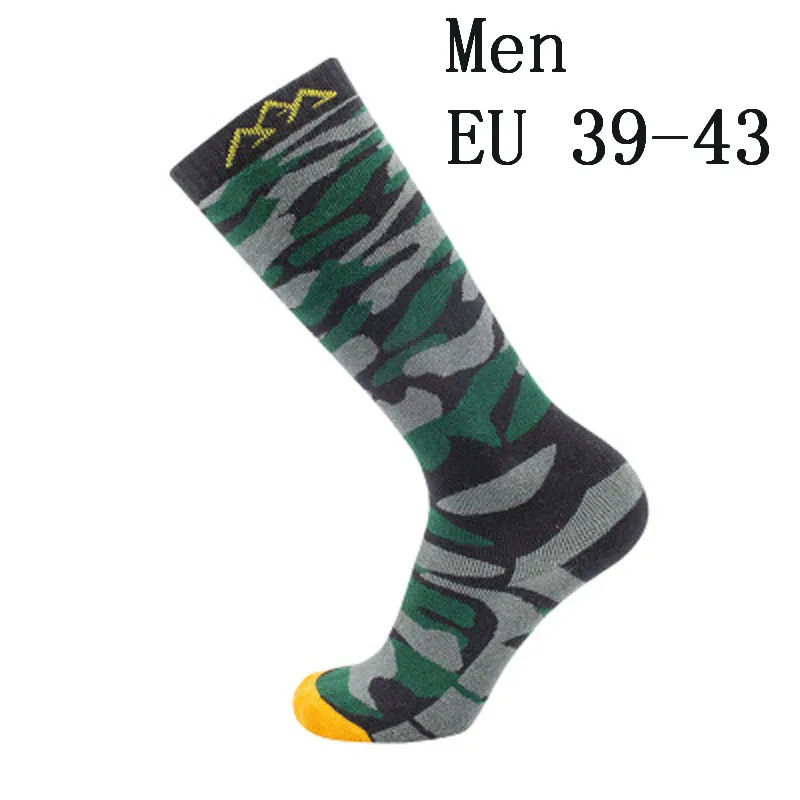 Jungle Camo Лыжные носки 1 пар/упак. для катания на лыжах, сноуборде, холодной погоды, для женщин и мужчин, зимние спортивные носки для выступлений - Цвет: Jungle Camo