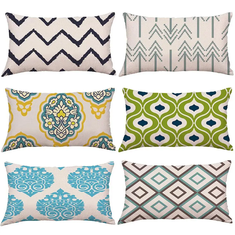 Bike Bird Geometric Pattern Throw Pillow Case Cushion Cover Sofa Bed Car Decor | Дом и сад