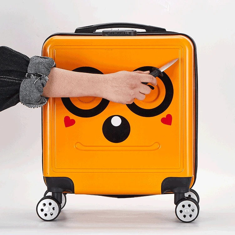 GALANODEL чемодан 3D Улыбка Дорожная сумка на колесиках Детская сумка на колесиках чемодан для каюты чемодан Спиннер колеса Студенческая сумка