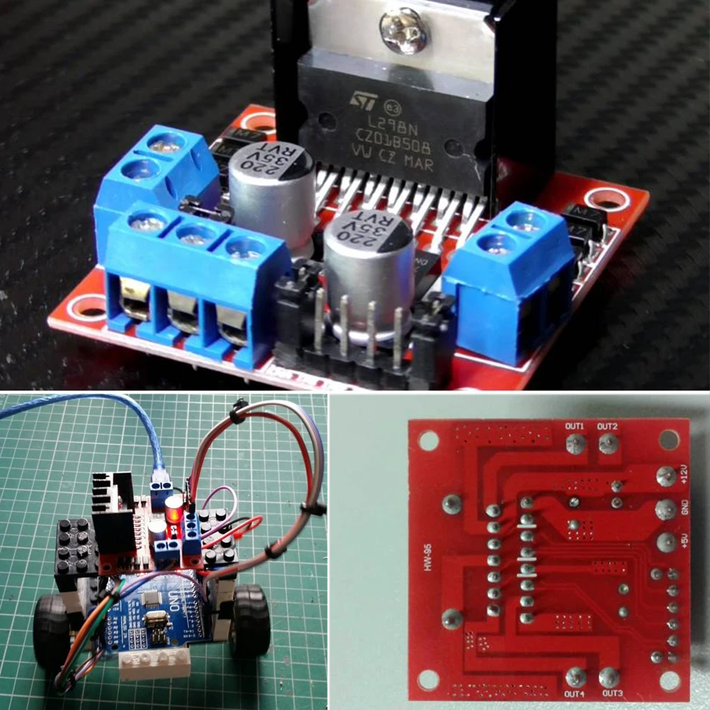 L298N Двойной H Мост шаговый двигатель драйвер платы DC шаговый двигатель привод контроллер платы модуль для Arduino