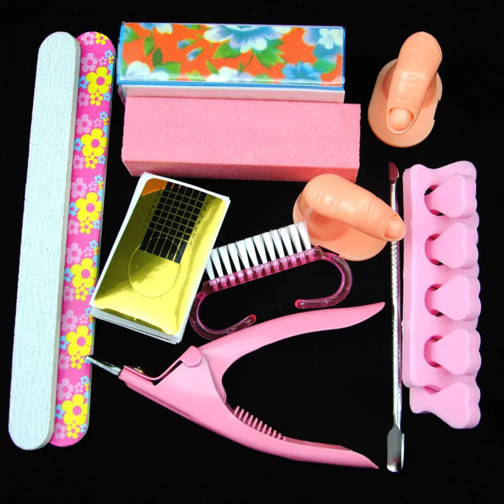 УФ лампа FIVEART акриловая пудра набор для ногтей блестящая ручка|Комплекты и