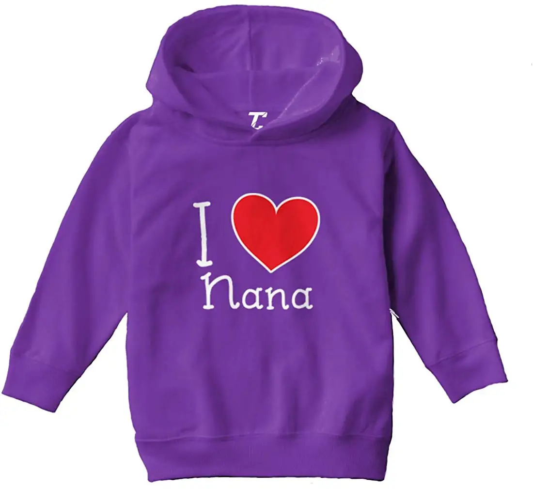 Милая флисовая толстовка с надписью I Love My Nana Heart Для малышей и подростков| |