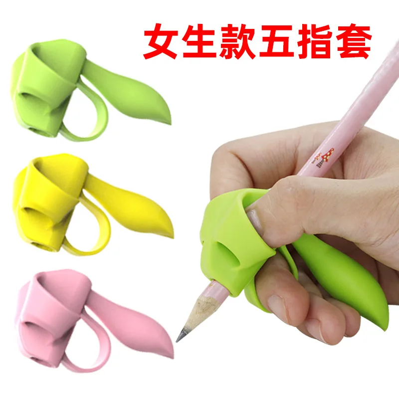 3pcs/set Children Pencil Holder Correction Writing Hold Pen Grip Posture Tool Silicone Writing