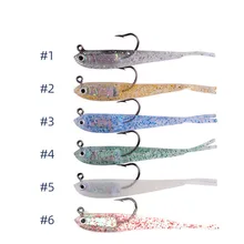 

Chinook 5pcs Soft Bait Soft Fish Fork Tail with or without Hook Fish Artificial Silicone Fish Bait Fishing Tackle