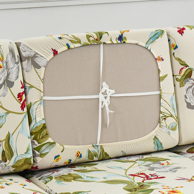 Floral Sofa Seat Cushion Cover Furniture Protector for Pets Kids Stretch Washable Removable Slipcover Sofa Slipcovers 1-5 Seat 5