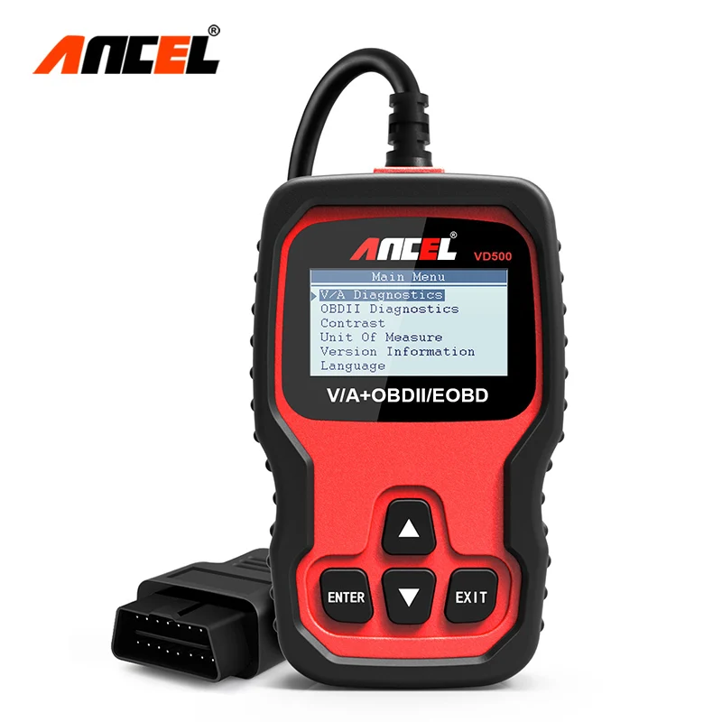 Ancel VD500 OBD2 сканер профессионального масла EPB TPS сброс автомобиля диагностический