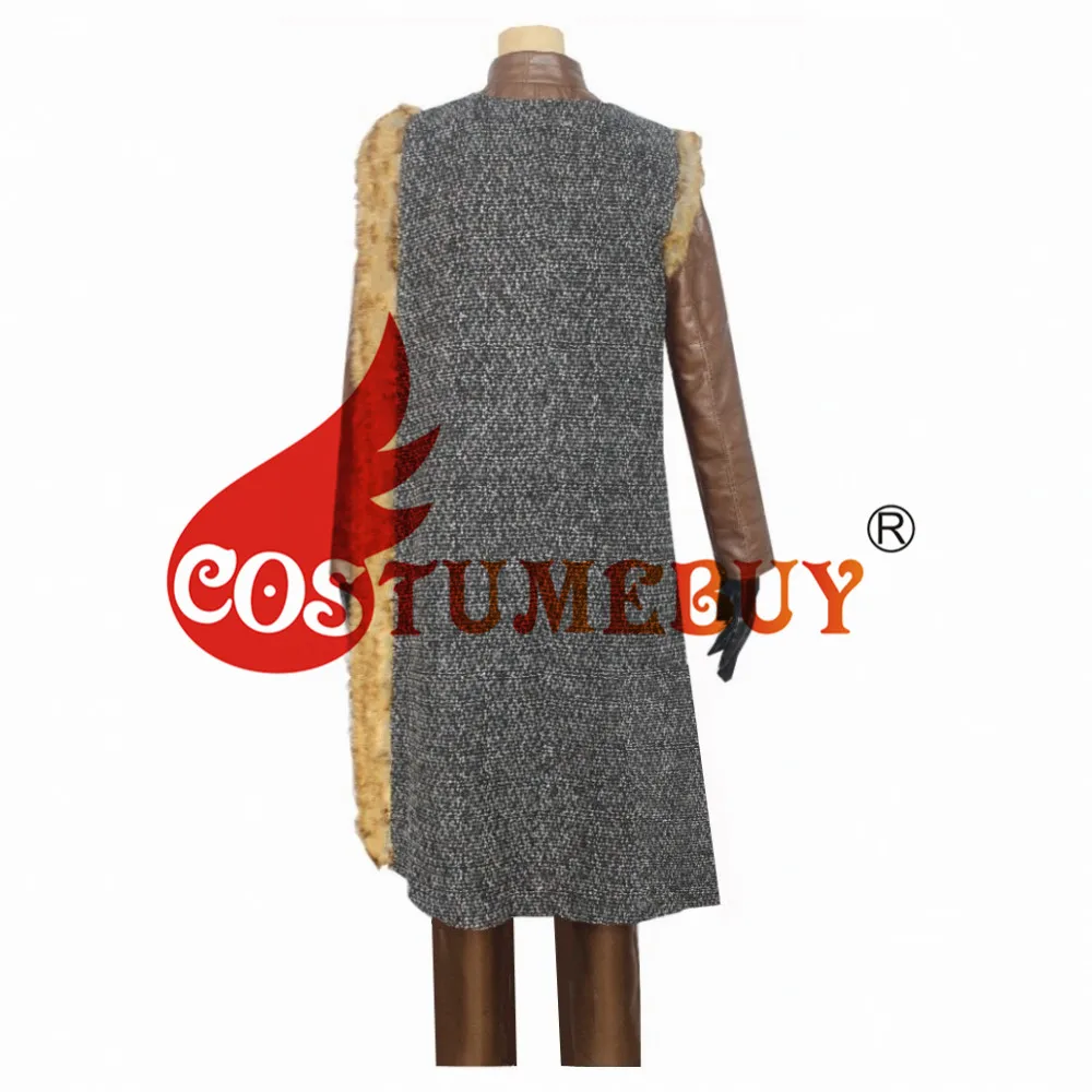 CostumeBuy Игра престолов Сезон 8 Косплей Костюм Ария Старк Косплей Костюм средневековые Рыцари зимний кожаный костюм наряд L920