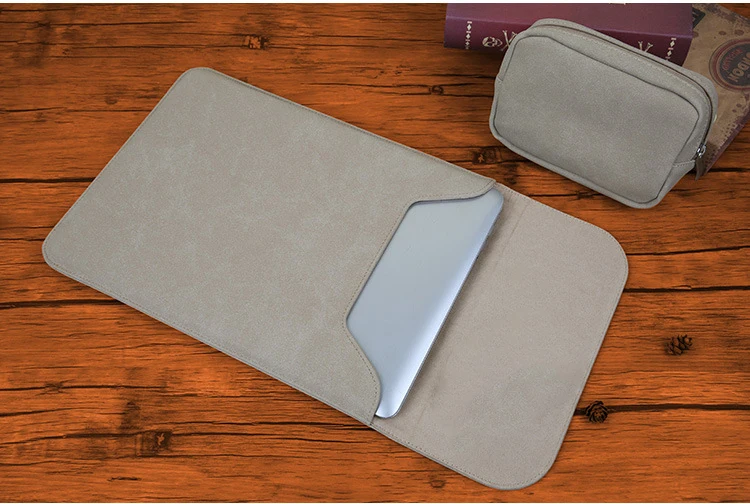 Модная кожаная сумка для ноутбука, водонепроницаемые сумки для Macbook Air 13 Touch ID A1932 чехол Pro 11 12 15 Touch Bar - Цвет: Matte Khaki Sets