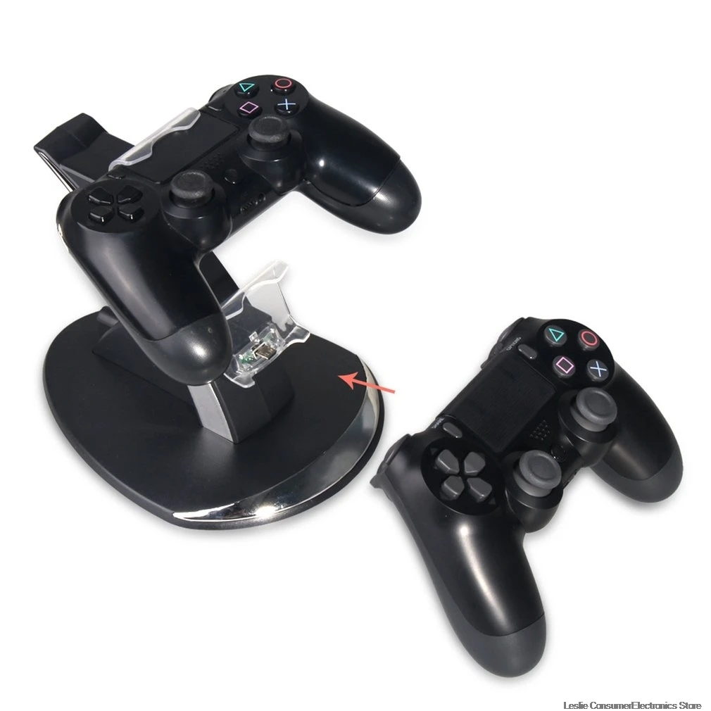 Для PS4 контроллер Зарядное устройство Док-станция двойной USB Подставка для зарядки Колыбель для sony Playstation 4 PS4/PS4 Pro/PS4 тонкий контроллер