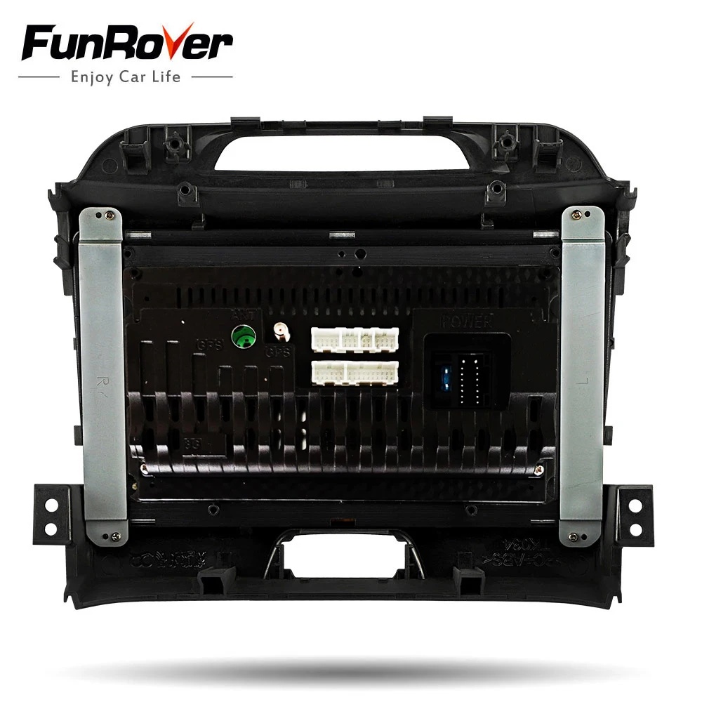 Funrover ips+ 2.5D Android 9,0 автомобильный Радио мультимедиа авторадио плеер gps навигация KIA sportage 2011- wifi 2 din FM без dvd