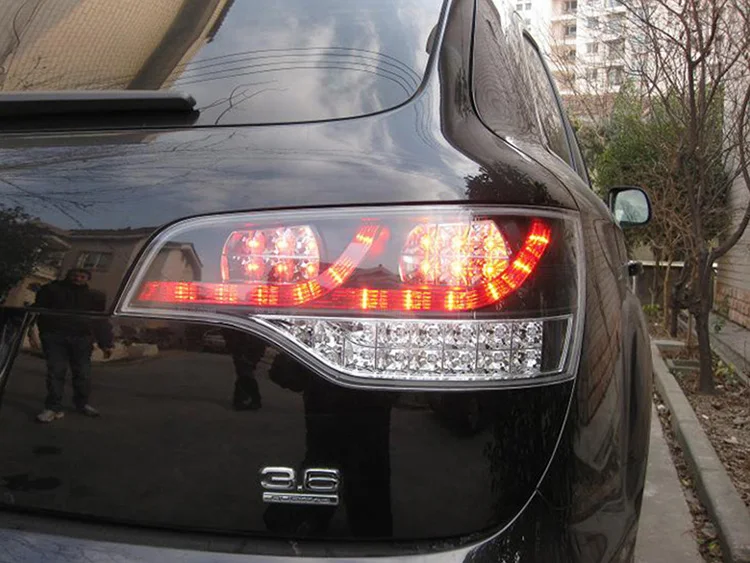 Автомобильный Стайлинг задний фонарь для Audi Q7 задний светильник s 2006-2009 для Audi Q7 светодиодный задний светильник задний фонарь DRL+ тормоз+ Парк+ сигнальный стоп-светильник
