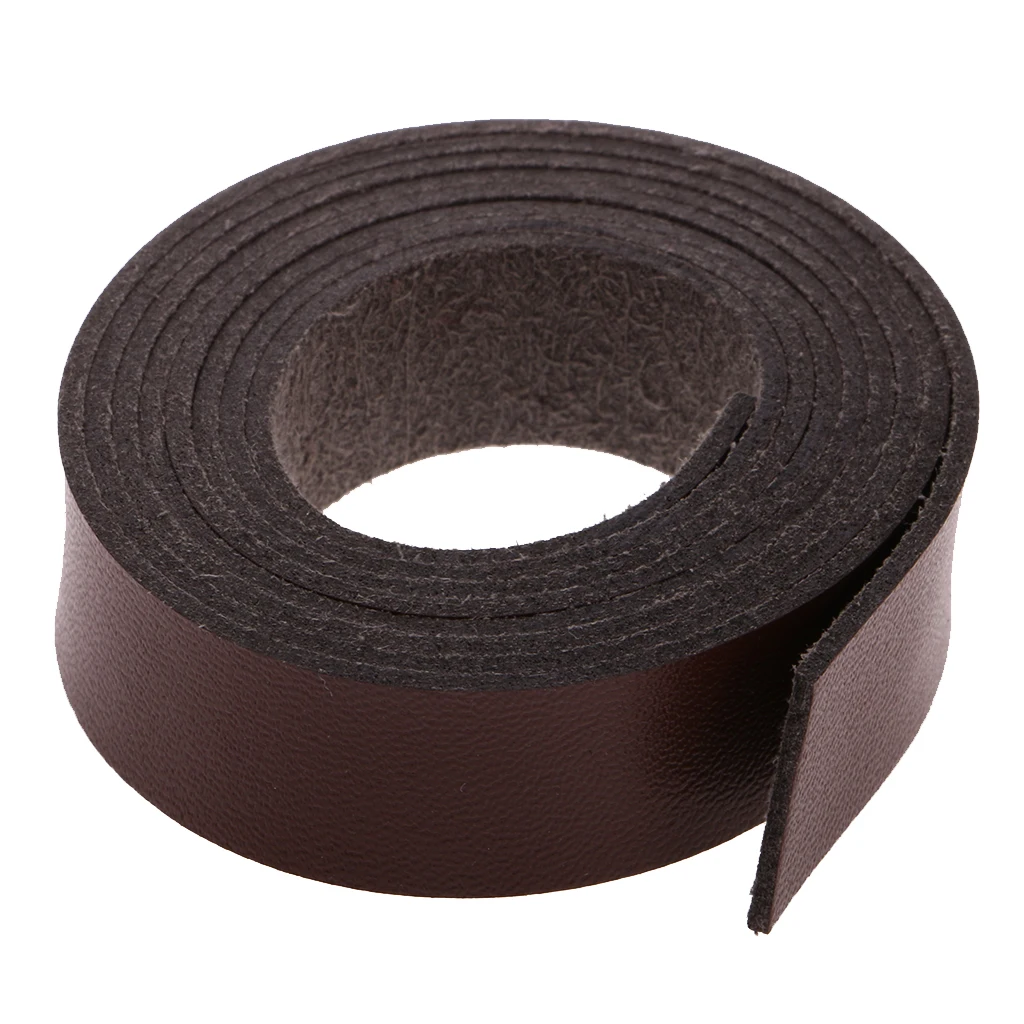 2 Meters x 1.5cm DIY Crafts PU Leather Strap Strip for Leather Crafts Belt Handle Bag Accessories