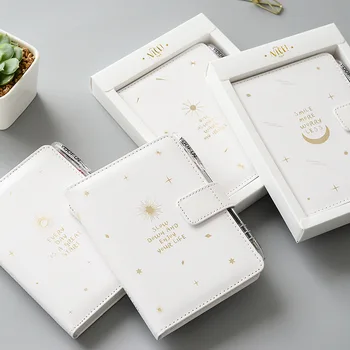 

Yisuremia Magnetic Buckle Notebook Thicken Notes Hand Journal Agenda Notepad PU Leather Planner Office School Stationery Gift