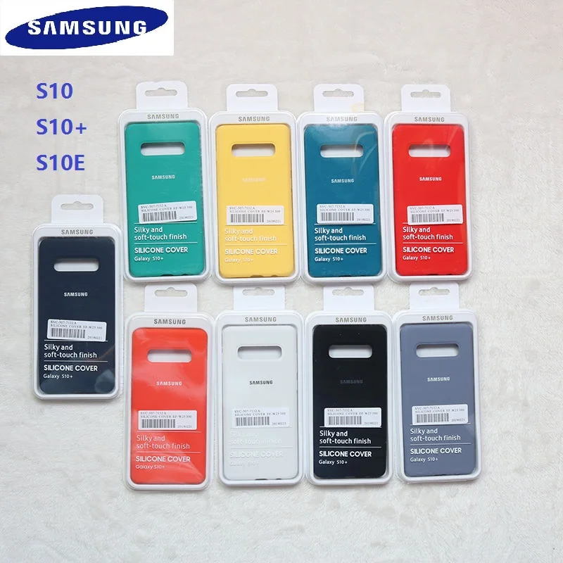 Оригинальный чехол S10 для Samsung Galaxy Plus/S10e шелковистый силиконовый высокого