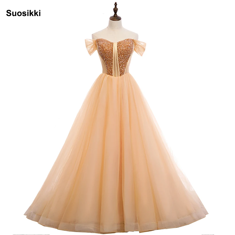 

2019 Prom Dress New Design Sexy Light Illusion Tulle Beading V-Neck Sleeveless Elegant A-Line Long Prom Party Woman Dress