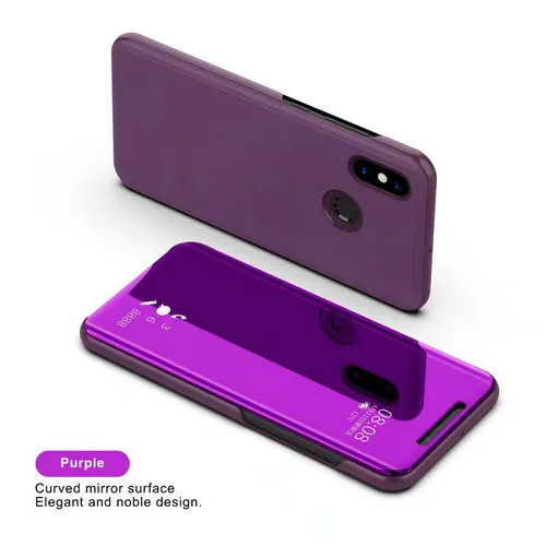 Purple Умный флип-чехол для сна для huawei P20 Lite Pro P30 Pro Honor 10 зеркальный чехол полное покрытие чехол для телефона huawei mate 30 20 Lite Pro - Цвет: Purple