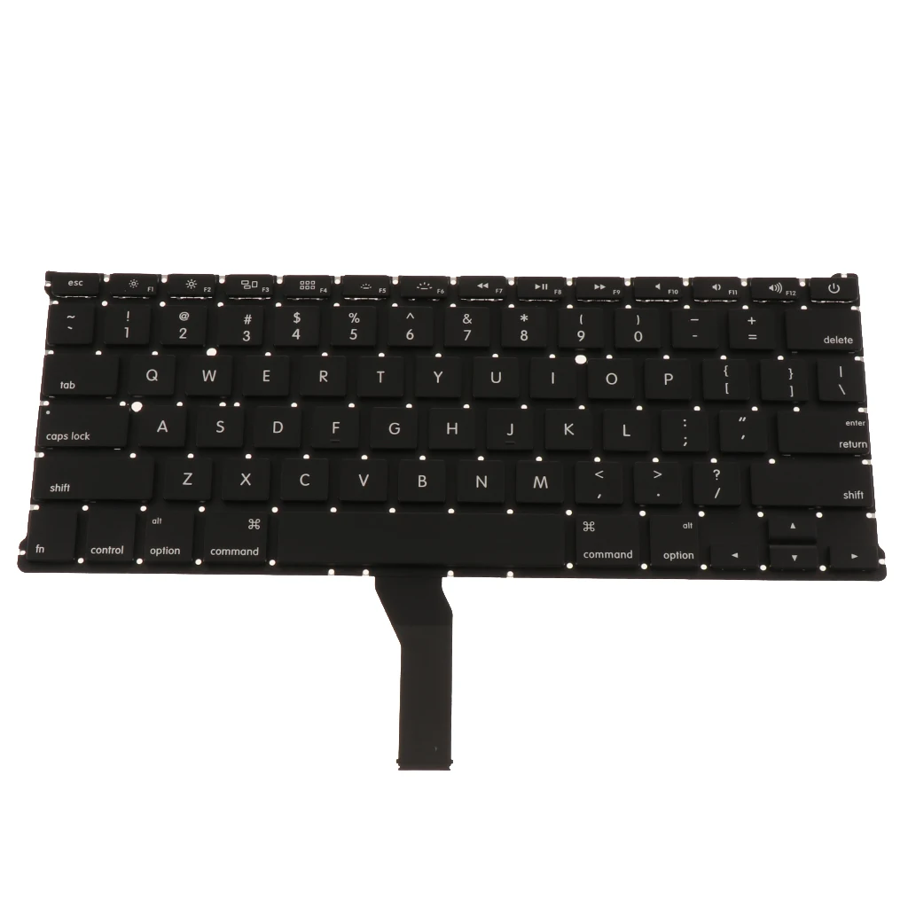 Laptop Keyboard US Version Fits for Apple MacBook Air 13 Inch A1466 A1369 - Black