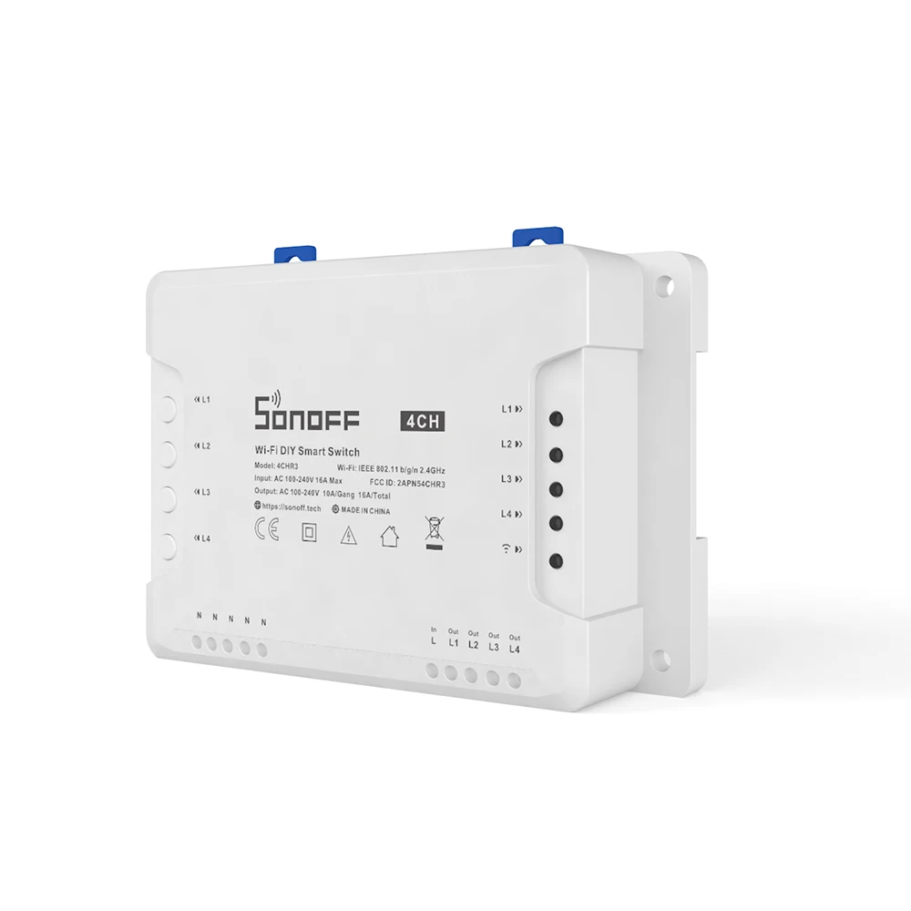 Sonoff 4CHR3 Wifi Smart Switch 1-5PCS Universal Remote Intelligent 4 Channel Smart Home Wi-FI smart switch