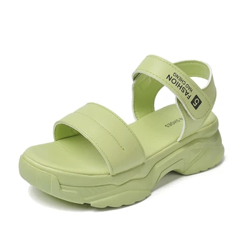 

2020 Summer Women Chunky Sandals Brand Wedges Shoes For Woman Fashion Designers Sport Casual Shoes Gladiator Platform Sandal