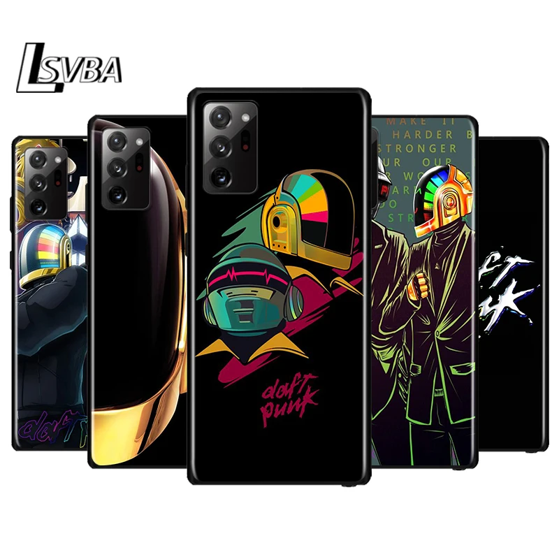 Черный силиконовый чехол для телефона в стиле аниме Daft Punk Samsung Galaxy Note 20 Ultra 10 9 8 Pro