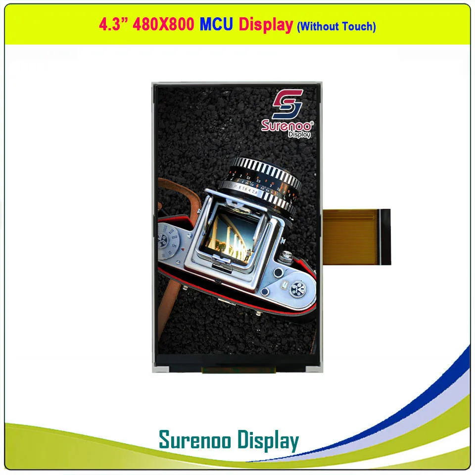 4.3" 480*800 IIC I2C Capacitive Touch 40P_RGB/MCU& 37P_MCU TFT LCD Module Display Monitor Panel Screen