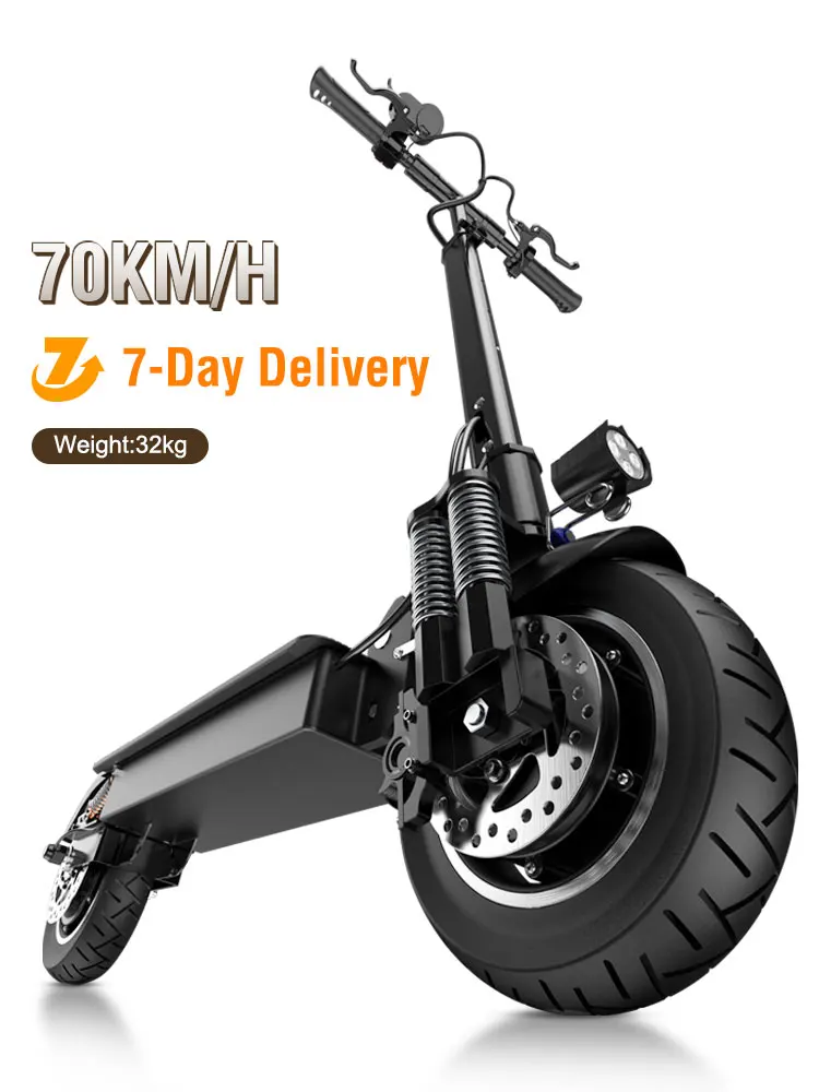 Janobike 100% оригинальный T10 электрический скутер 52 в 2000 Вт 10 дюймов складной двойной