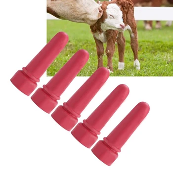 

10Pcs Little Cow Calf Milk Drink Nipple Soft Rubber Goat Milk Bottle Feeding Teat Mouth Rubber Calf Feeding Bottle Nipple Lamb