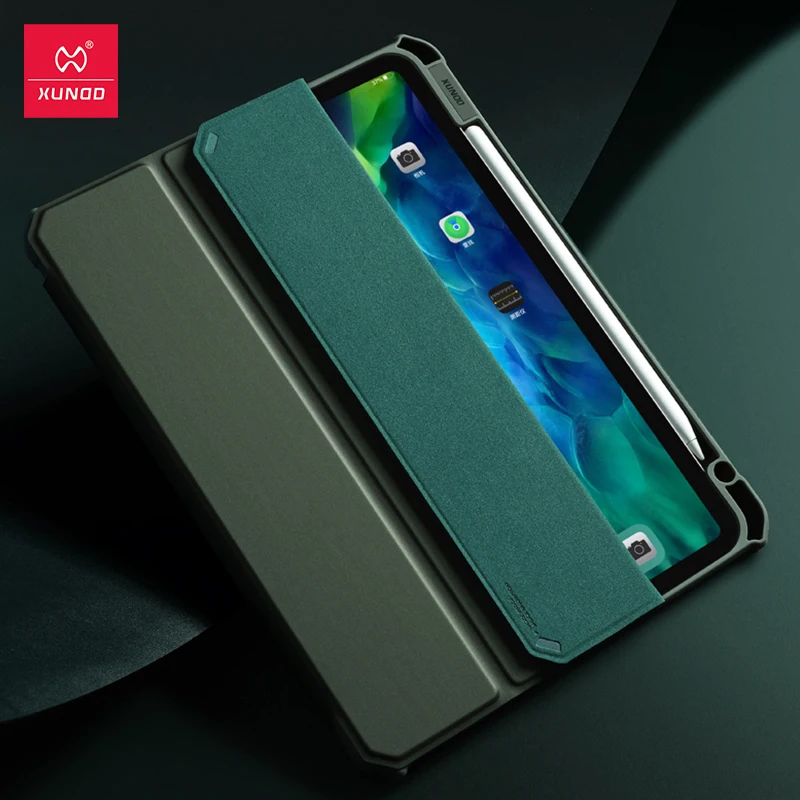Tablet para Ipad Case de Couro Capa à Prova de Choque Cases de Concha Inteligente para Ipad Xundd Capa Protetora Airbag 11 Case Pro 2020