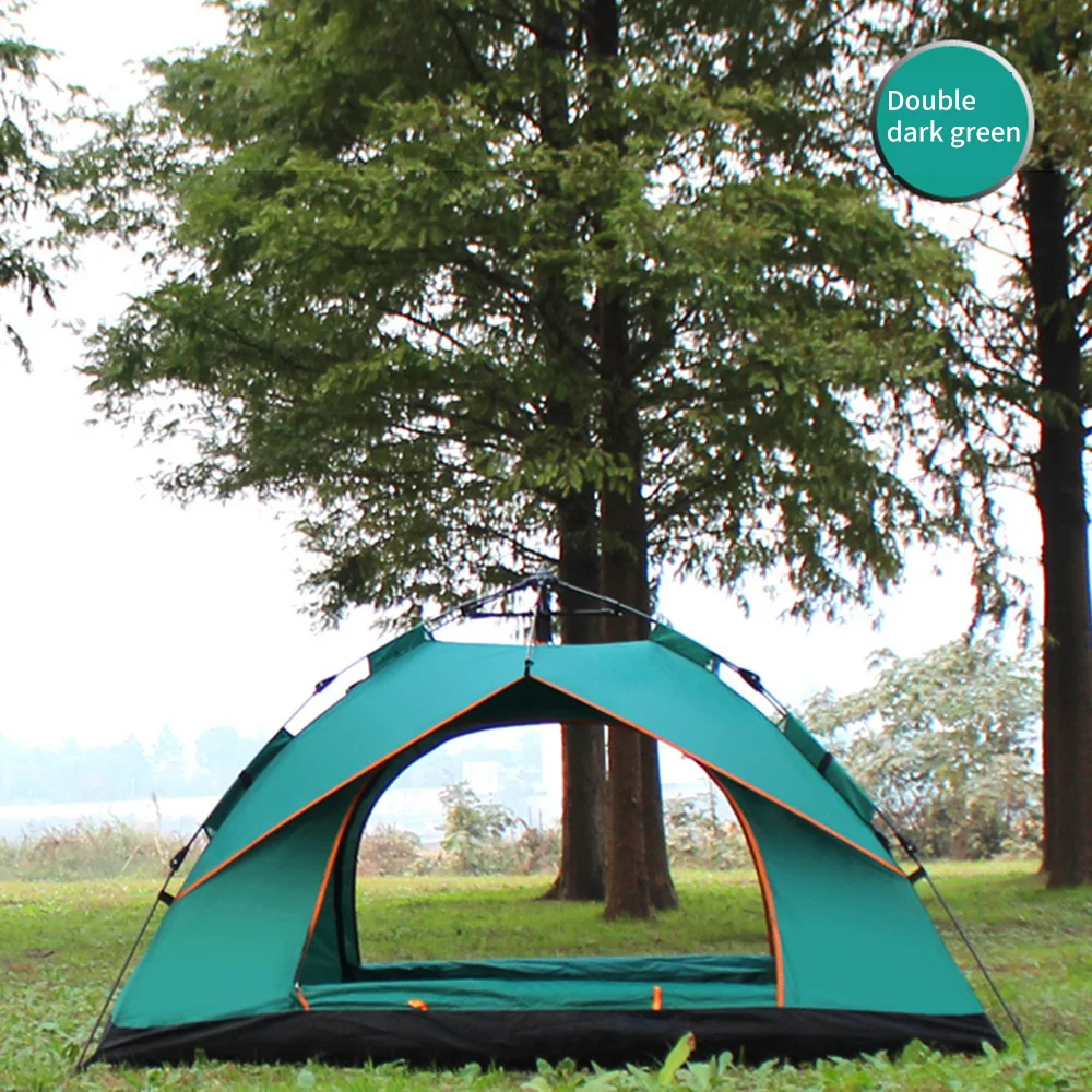 Outdoor Camping Tents 1-2 People 4 Seasons Tourist Tent Automatic Equipment Anti-Mosquito Insect-Proof Ventilation | Спорт и