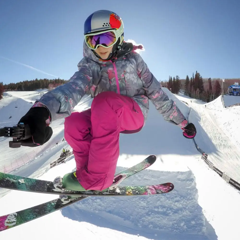 Women Mountain Skiing Jumpsuit Thick Warm Winter Set Ski Jacket Snowboard Pants