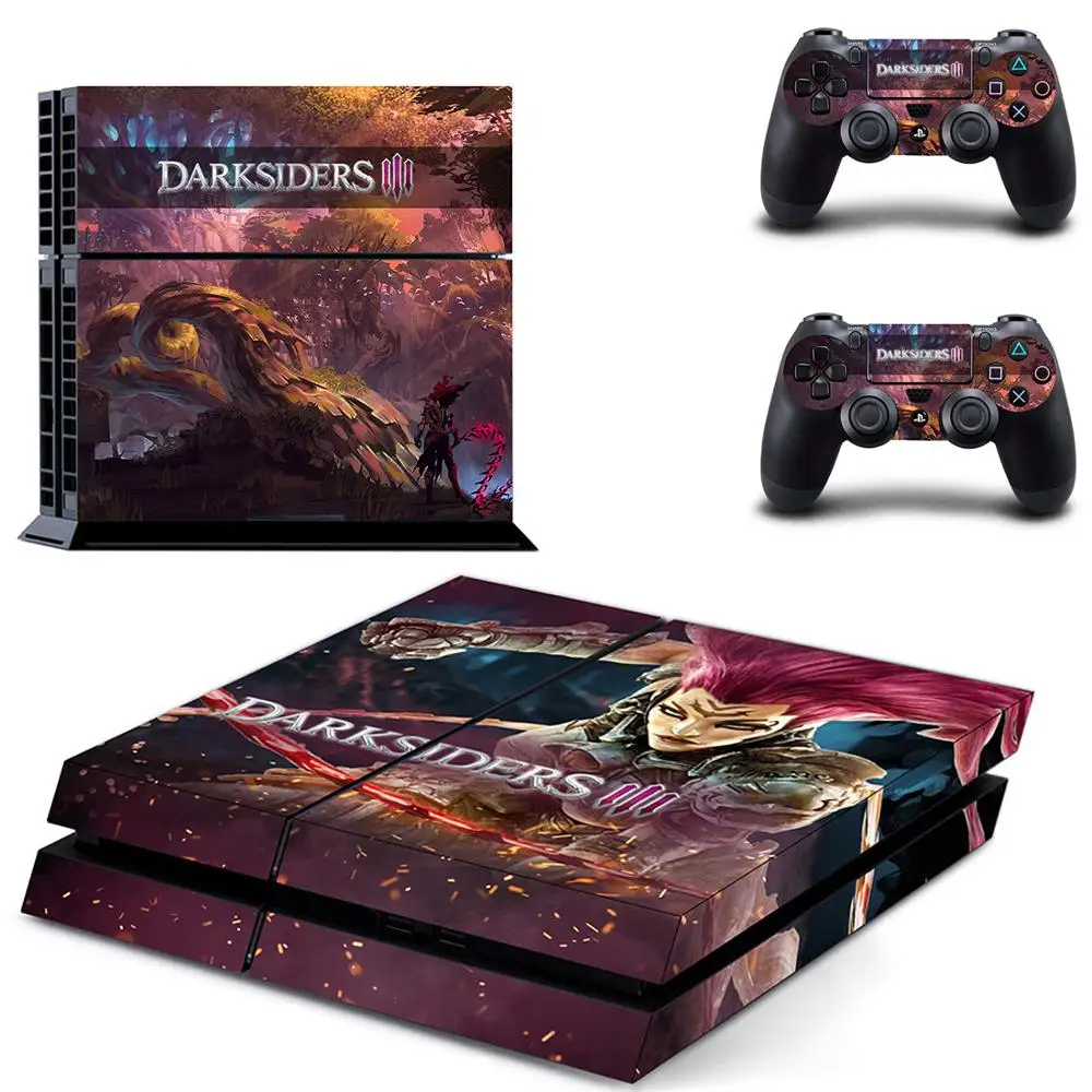 GYTM2336 Darksiders 3 наклейки s Наклейка для PS4 PS 4 стикер игровая станция 4 наклейки Pegatinas Adesivo для консоли playstation 4 и 2 контроллера - Цвет: GYTM2336