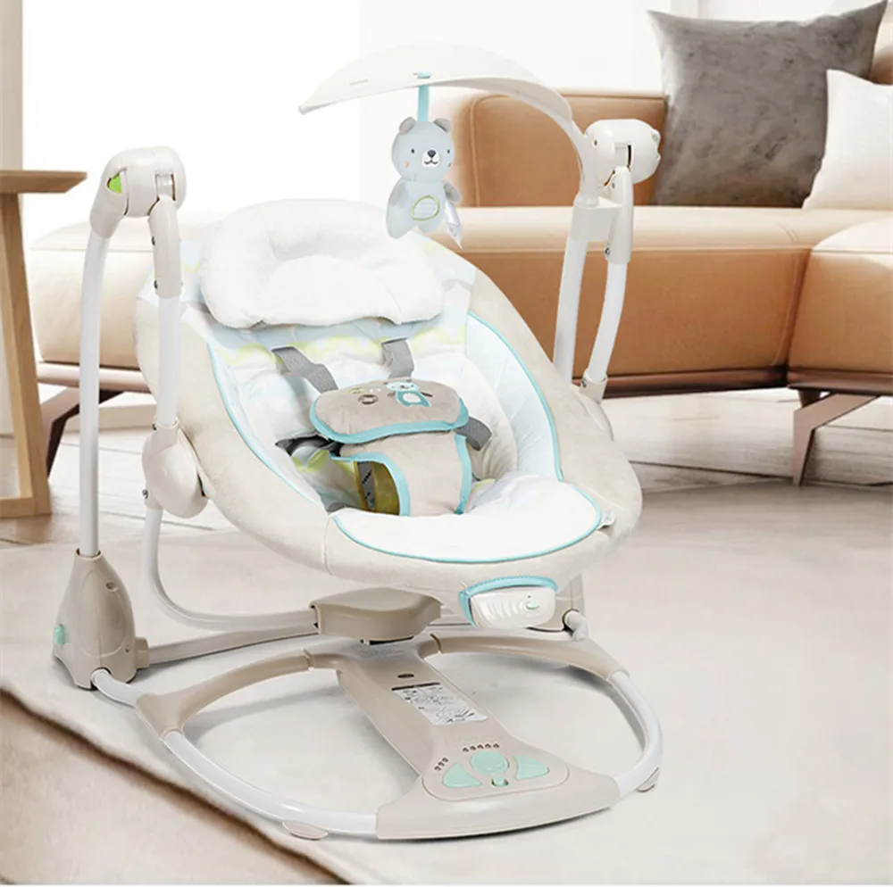 Электрическое детское кресло-качалка, подарок для новорожденных, многофункциональное музыкальное Электрическое Кресло-Качалка, детские качели для детей 0-3 лет