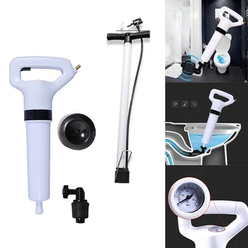 

Drain Clog Dredge Tools High Pressure Air Drain Blaster Sewer Dredger Powerful Toilet Plunger Auger Cleaner for Bathroom Sink