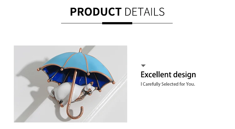 Neoglory2020 дизайн яркие Мультяшные броши в форме зонтика и кошки высококачественные клизмы Броши для женщин подарок для друзей