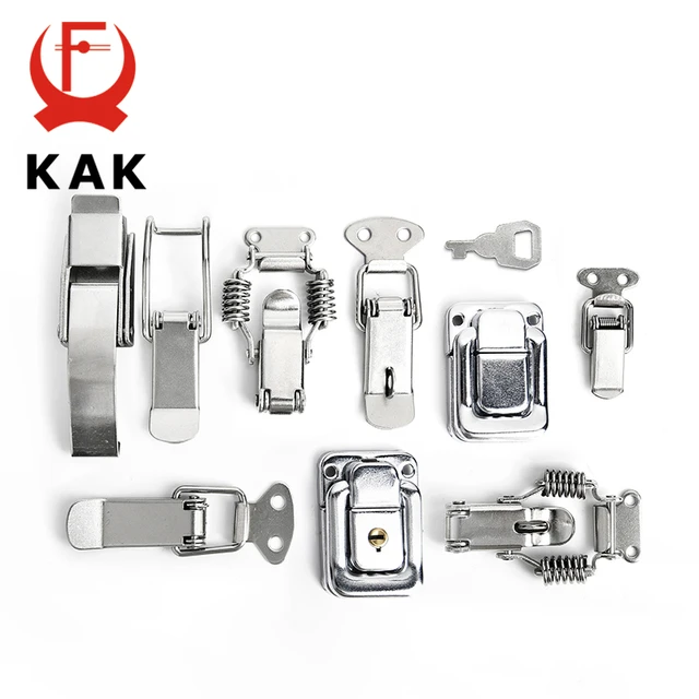 KAK Cabinet Boxes Spring Loaded Latch Catch Toggle Hasp