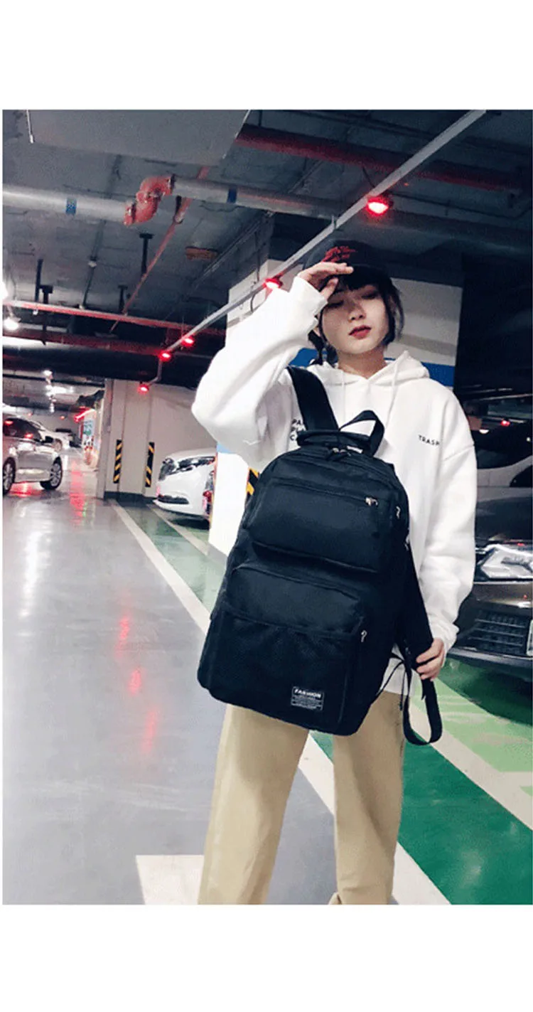 New Waterproof Nylon Backpack for Women Multi Pocket Travel Backpacks Female School Bag for Teenage Girls Laptop Backpack