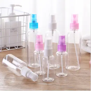 

30ml 50ml 100ml 120ml refillable spray bottle empty cosmetic container plastic atomizer portable alcohol container